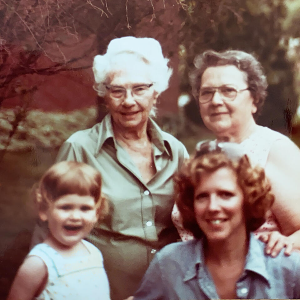 Ellen with her mother